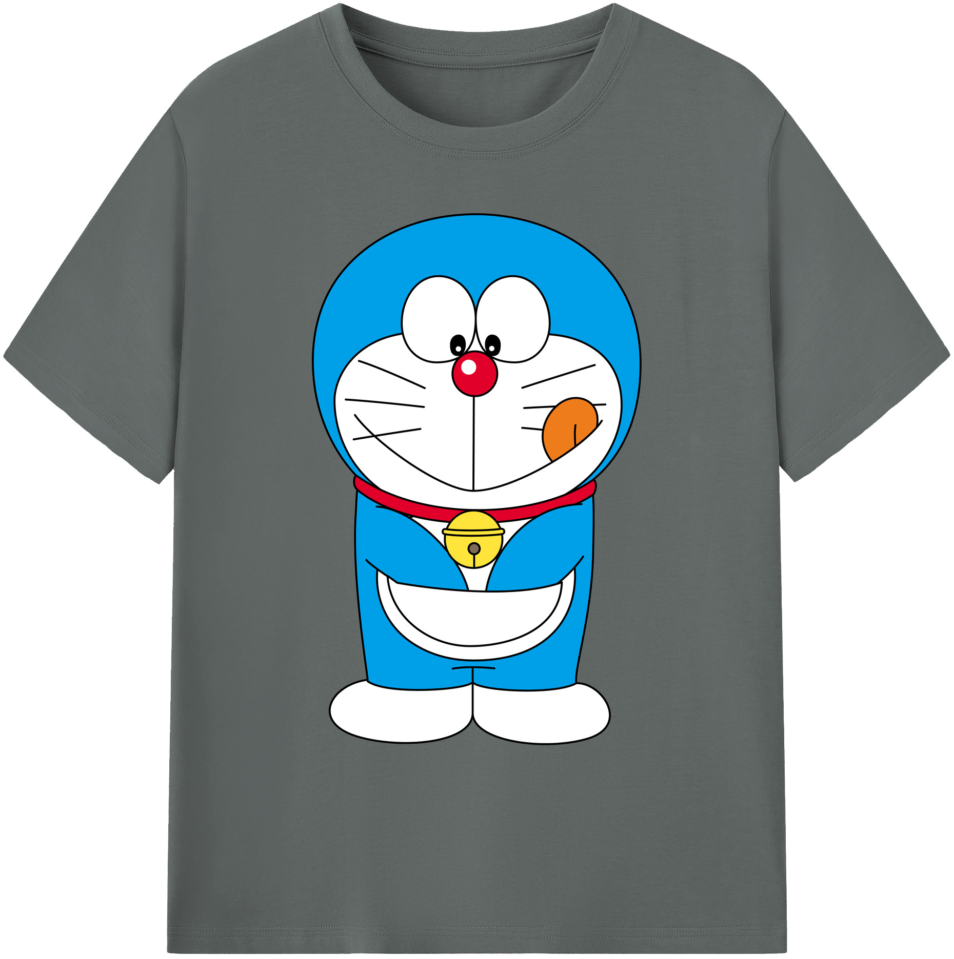 （画像用） ドラえもん Doraemon 綿100％ メンズ半袖Tシャツ｜肌触りやわらか＆通気性